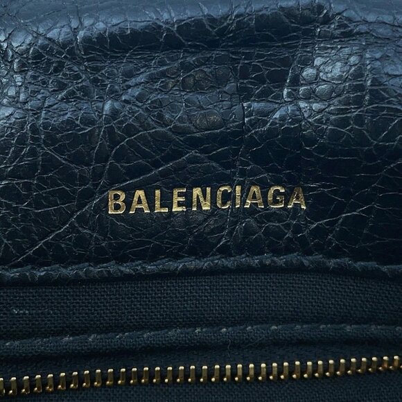 BALENCIAGA Monaco ChainShoulder Leather Black - Picture 14 of 15